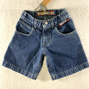 Vintage JNCO Little Boys Denim Long Shorts Sz 4 Embroidered Y2K Streetwear Skate